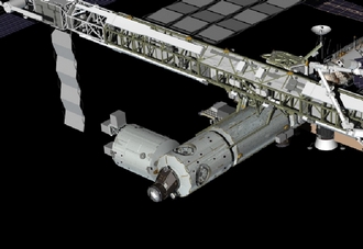 ISS mit neuem Columbus Modul