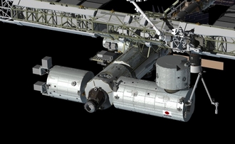 ISS mit Kibo und neuen Roboterarm